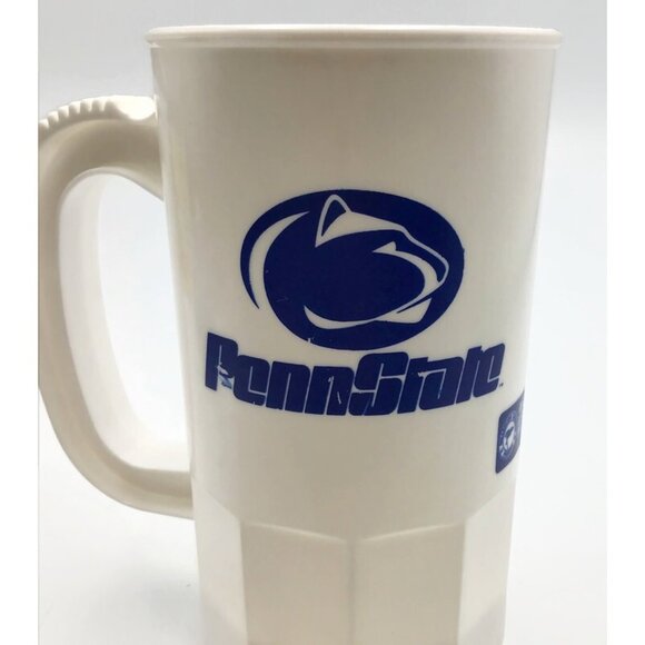Vintage Penn State Nittany Lions Super Mug Plastic Cup 12 oz. Handle Made in USA - Picture 5 of 8